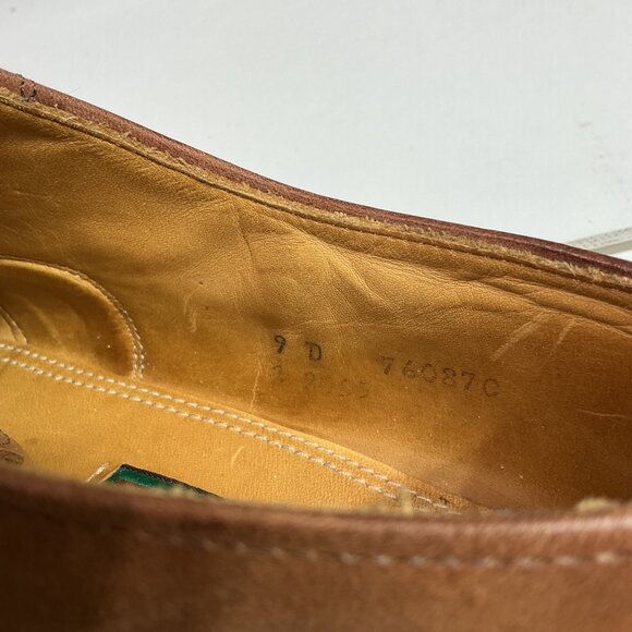 Cole Haan Country Mens Brown Leather Lace-Up Dress Shoes Size 9D Made In USA - Picture 6 of 9